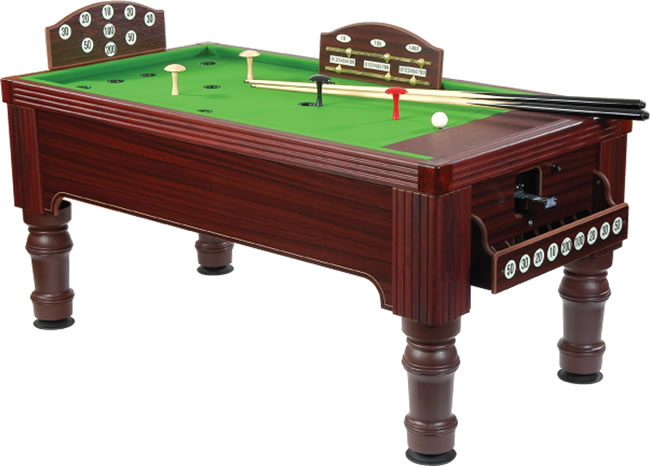 Supreme Bar Billiards Table - Mahogany