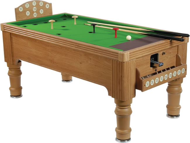 Supreme Bar Billiards Table - Oak