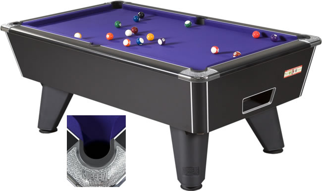 Supreme Winner Pool Table - Black Pearl